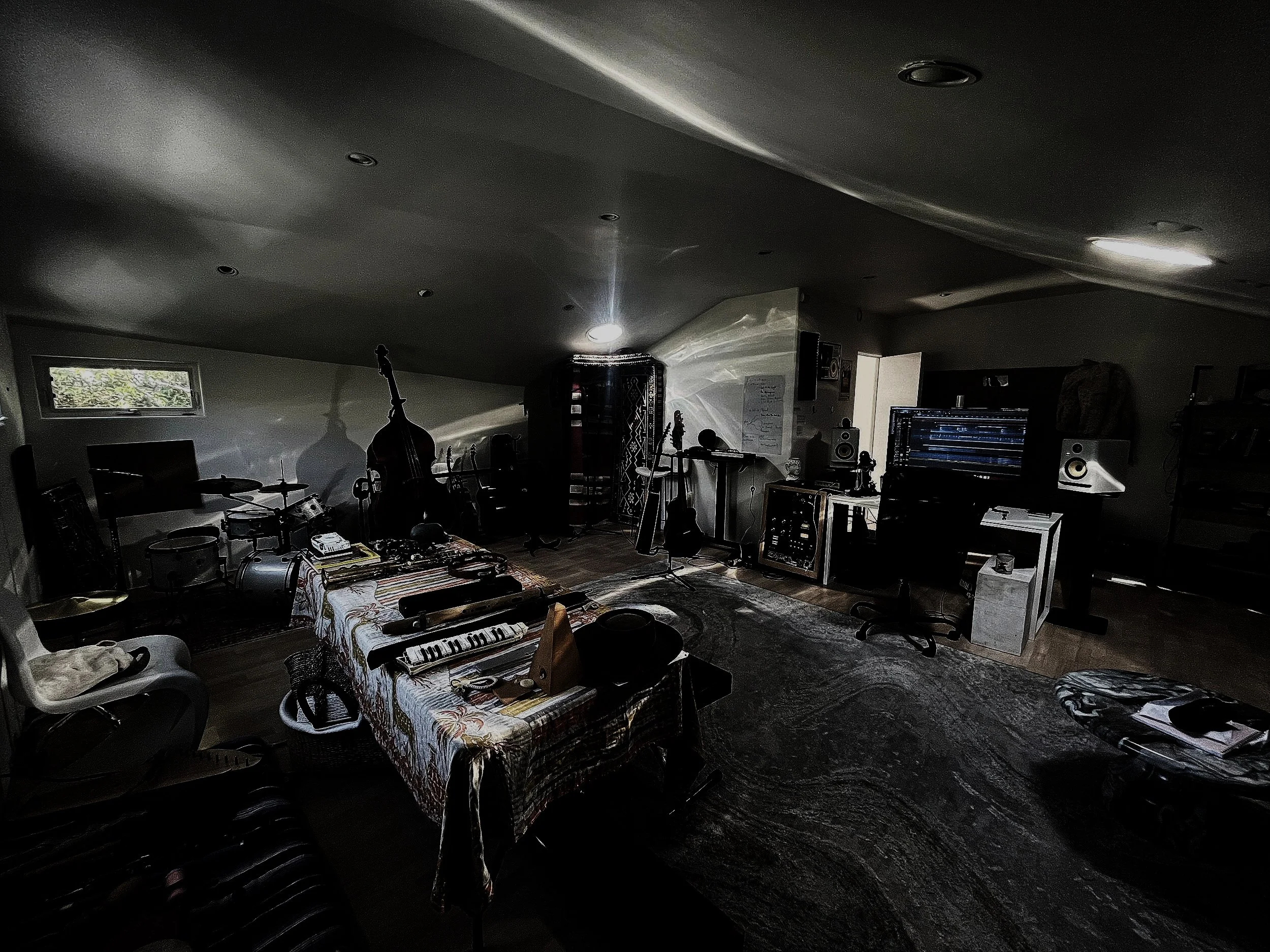 A creative studio at rest